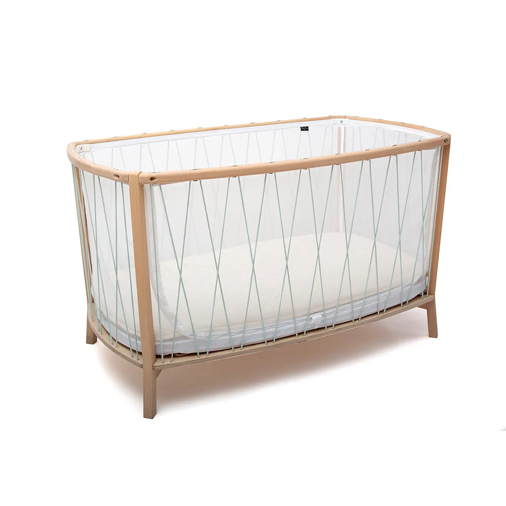 KIMI Evolving Baby Bed - Wooden Convertible Bed without Bars 60x120 cm - From 6 months to 5 years - Charlie Crane