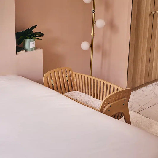 KODO Co-sleeping Crib - Houten Co Sleeper - Van Geboorte tot 6 Maanden - Charlie Crane