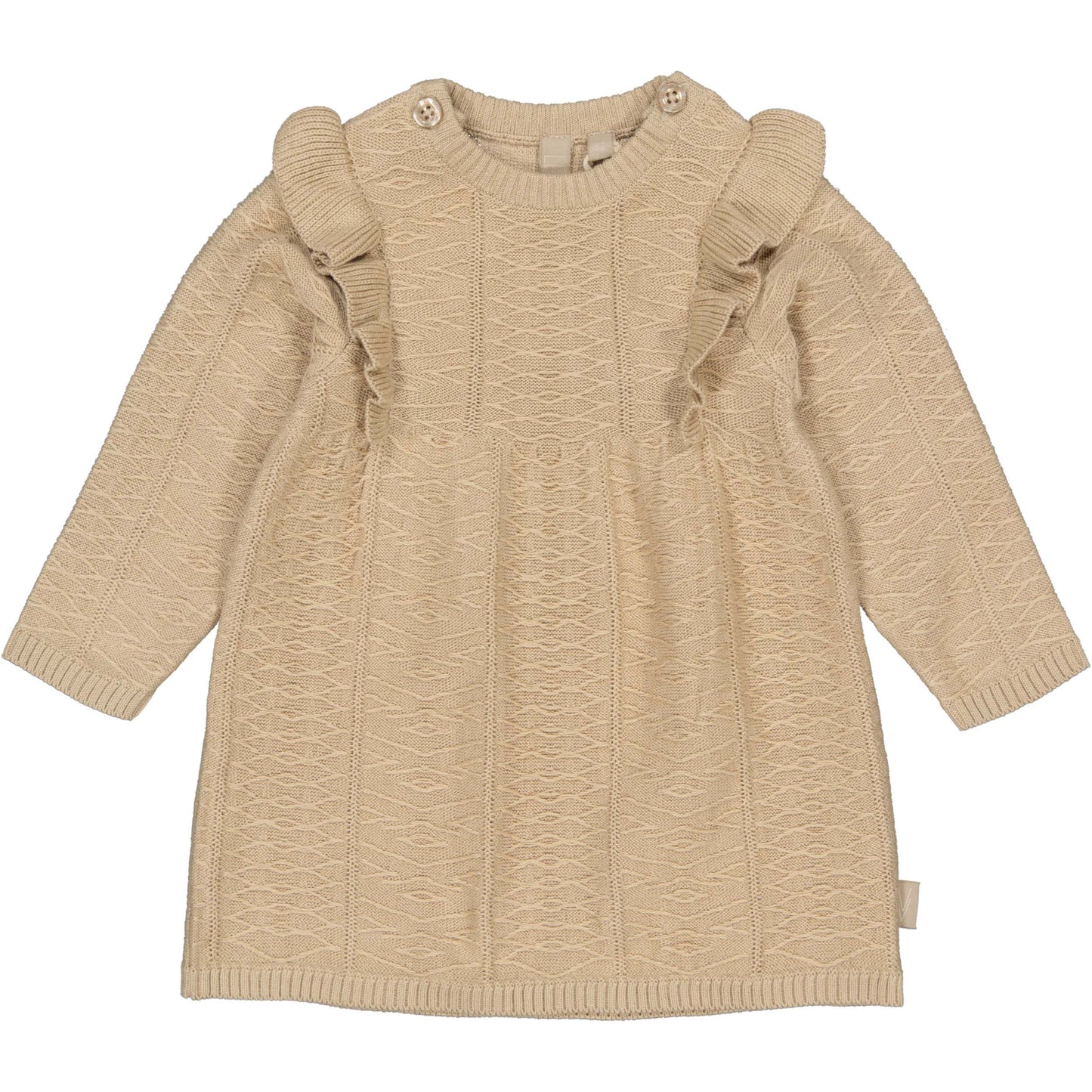 Jurkje Nali - Beige - 100% katoen - LEVV Labels - voorkant