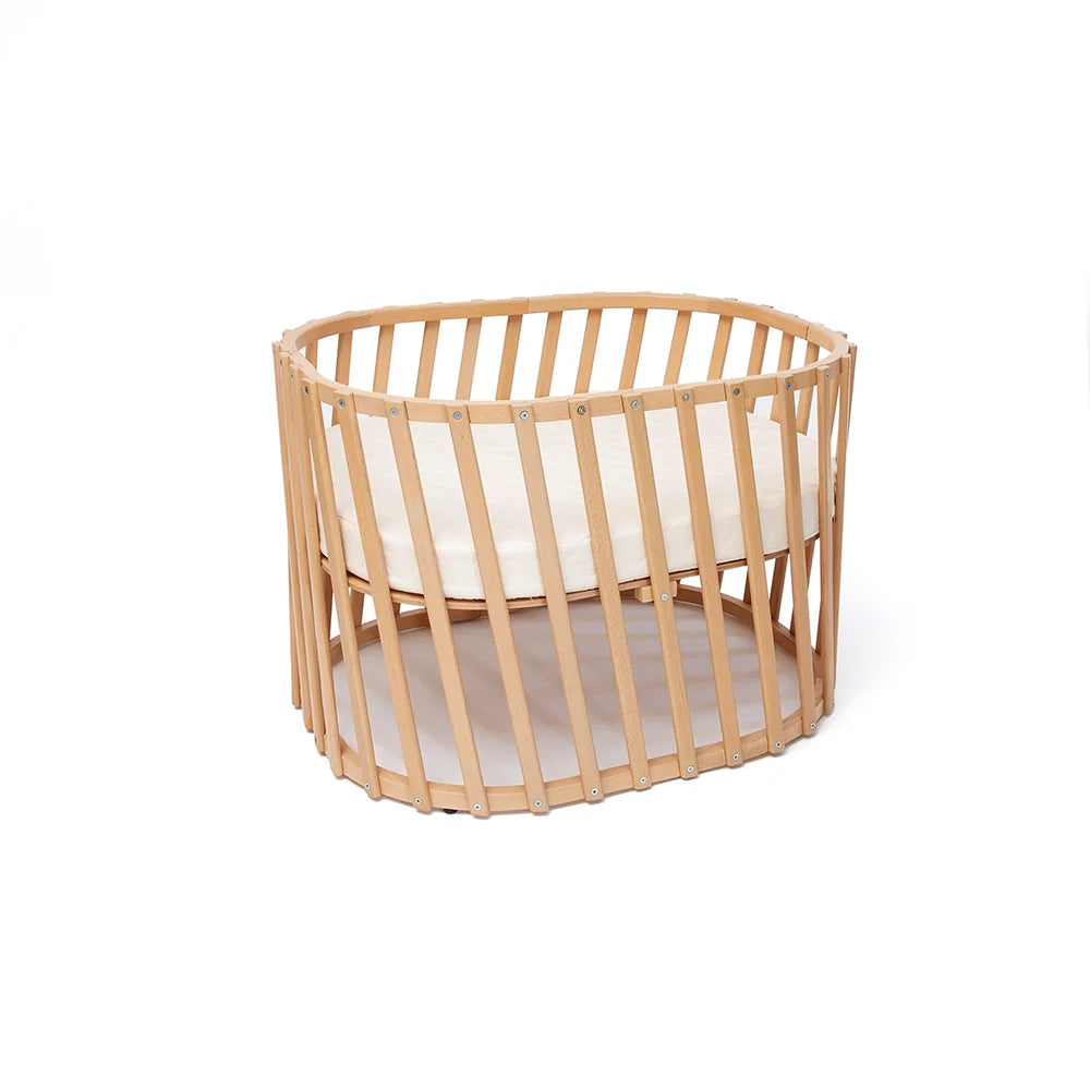 LUGO Evolving Wooden Baby Bed - Meegroeiend Houten Bed 70x90 / 70x140 cm - Van Geboorte tot 7 Jaar - Charlie Crane