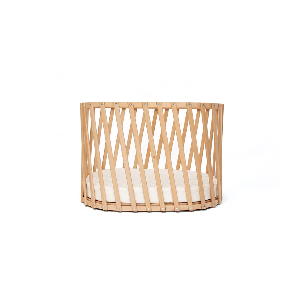 LUGO Evolving Wooden Baby Bed - Meegroeiend Houten Bed 70x90 / 70x140 cm - Van Geboorte tot 7 Jaar - Charlie Crane