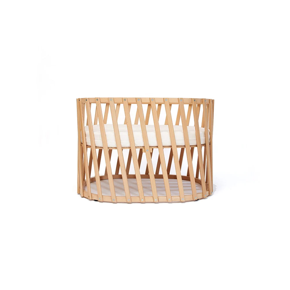 LUGO Evolving Wooden Baby Bed - Meegroeiend Houten Bed 70x90 / 70x140 cm - Van Geboorte tot 7 Jaar - Charlie Crane