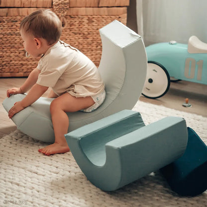 MILO foam speelset regenboog - montessori speelgoed van biologisch katoen - Charlie Crane