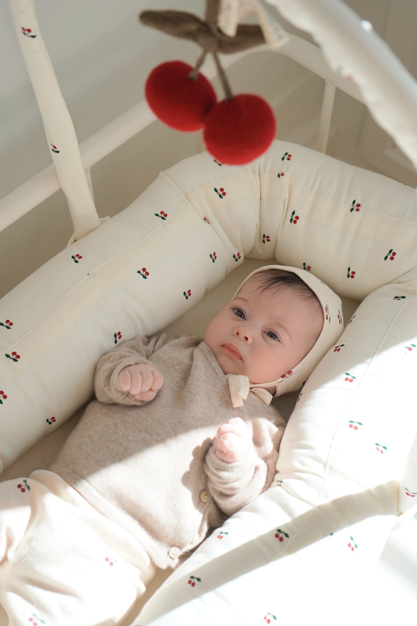 Stroller garland - Cherries - Wool blend - Konges Sløjd