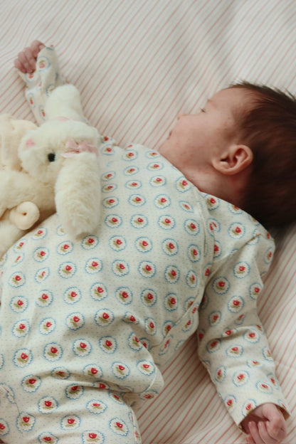 Basic Newborn Onesie - Mirage - Wrap Bodysuit - Organic Cotton - GOTS - Konges Sløjd