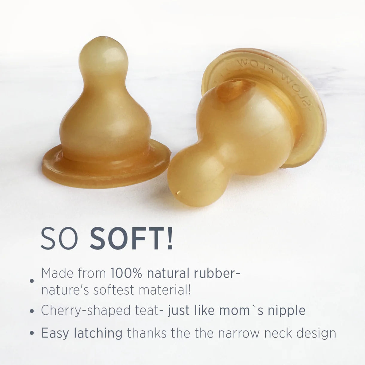Glass baby bottle - Natural rubber - Standard Neck Baby Bottle - 120ML - 0-6 months - Hevea