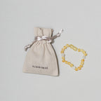 Armband Moonstone & Raw Lemon Amber - 14 cm - Nirrimis - productfoto