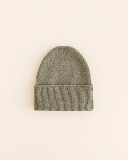 Knitted beanie - Fonzie newborn - Merino wool - HVID