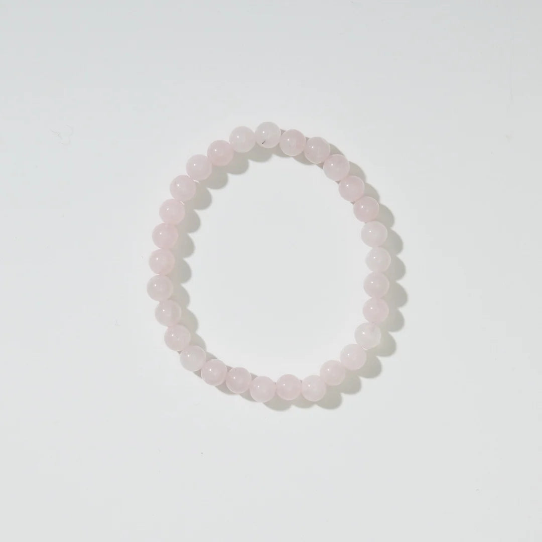 Rose Quartz Adult Bracelet – Bracelet élastique femme – Quartz rose naturel – Nirrimis