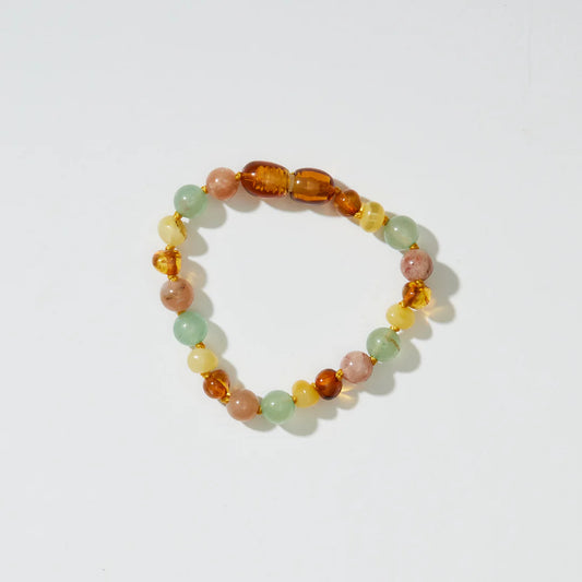 Barnsteen en edelstenen armband - Lulu - 14 cm - Kids 0-3 jaar - Nirrimis