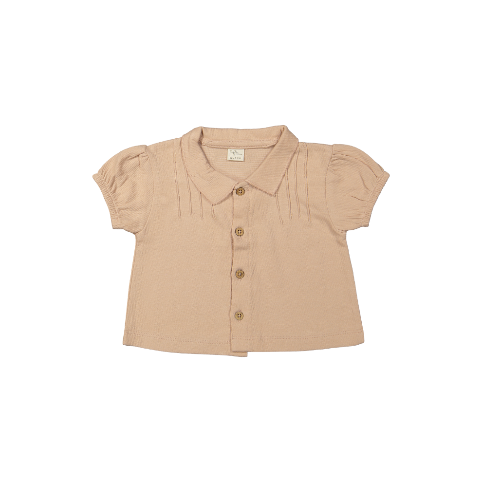 Top Caro SS - Organic cotton - Core lycra pink/Pink - Riffle Amsterdam