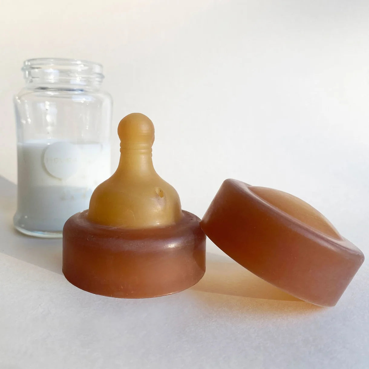 Afsluitdop brede hals babyfles - 100% natuurrubber - HEVEA - verpakking