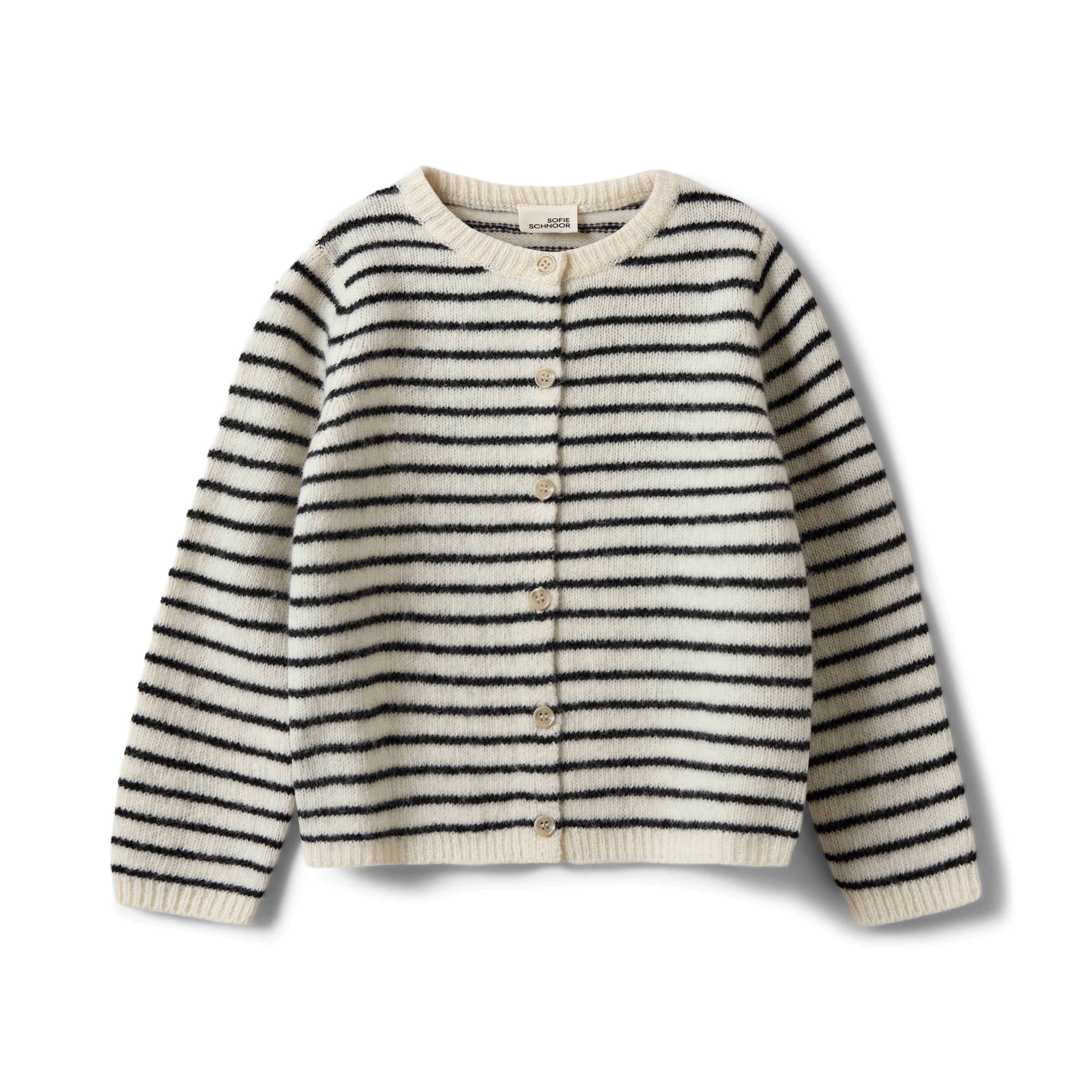 Wollen vest CisseKB met strepen - 100% wol - Sofie Schnoor