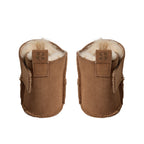 Chaussons bébé ReneeKB - Doublure en daim et laine - Beige et marron foncé - Sofie Schnoor