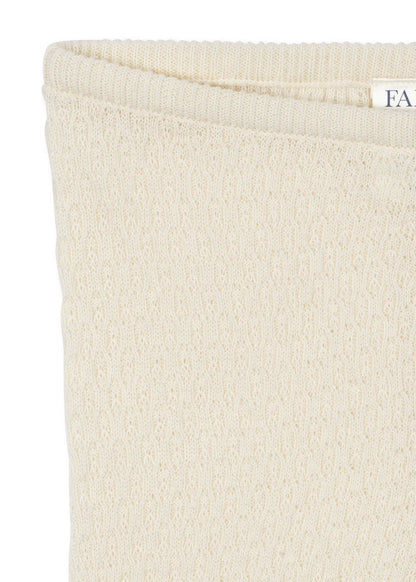 Venti Leggings - Antique White - Fine Knit Pointelle Pants - Organic Cotton - GOTS - Konges Sløjd