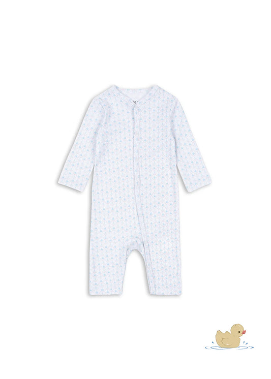 Fio Onesie - Barca - Boxpakje/Pyjama - Biologisch Katoen - Zeilbootjes - Konges Sløjd