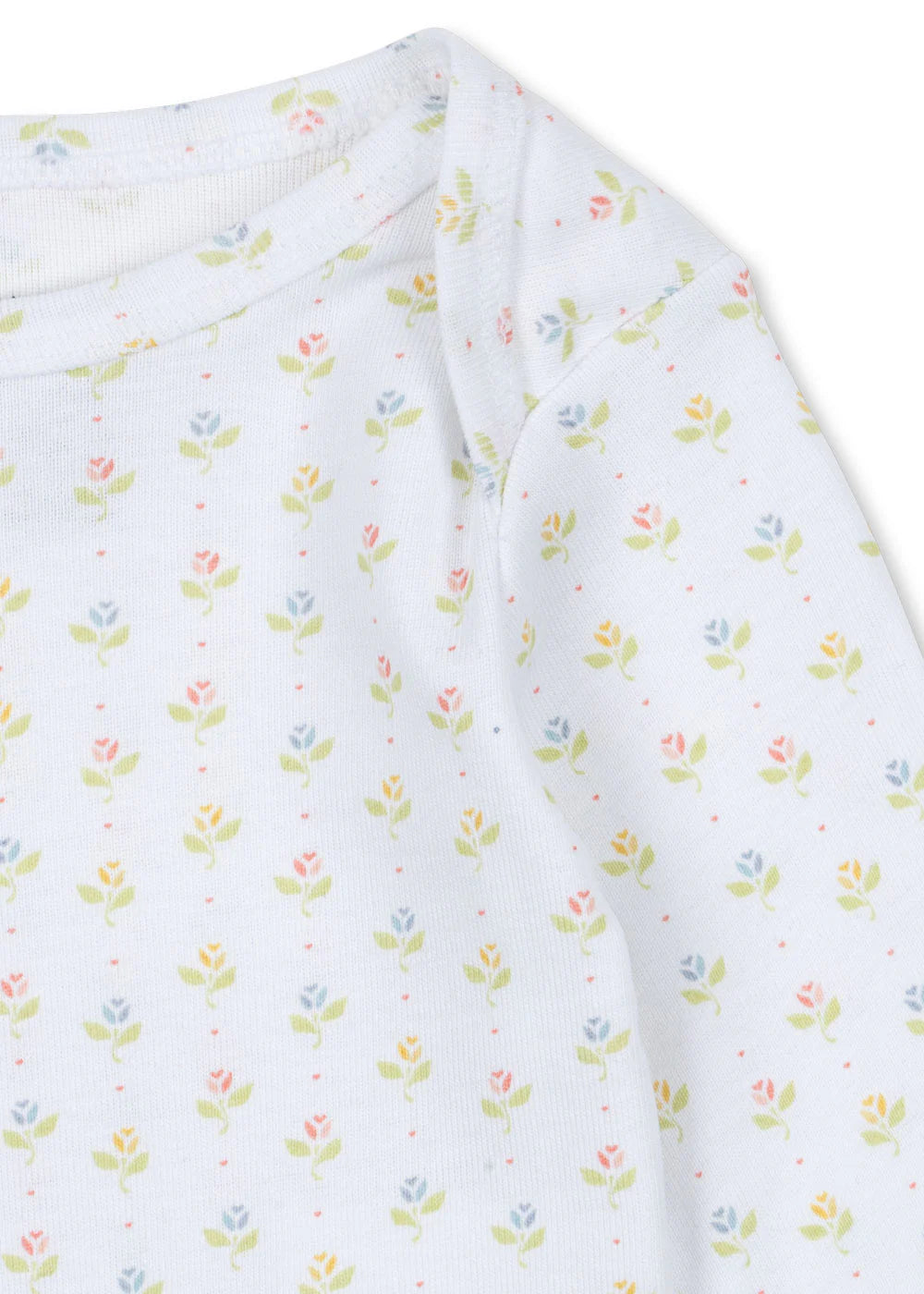 Fio Romper - Tuli Coeur - Biologisch Katoen - Tulpjes - Konges Sløjd - close up