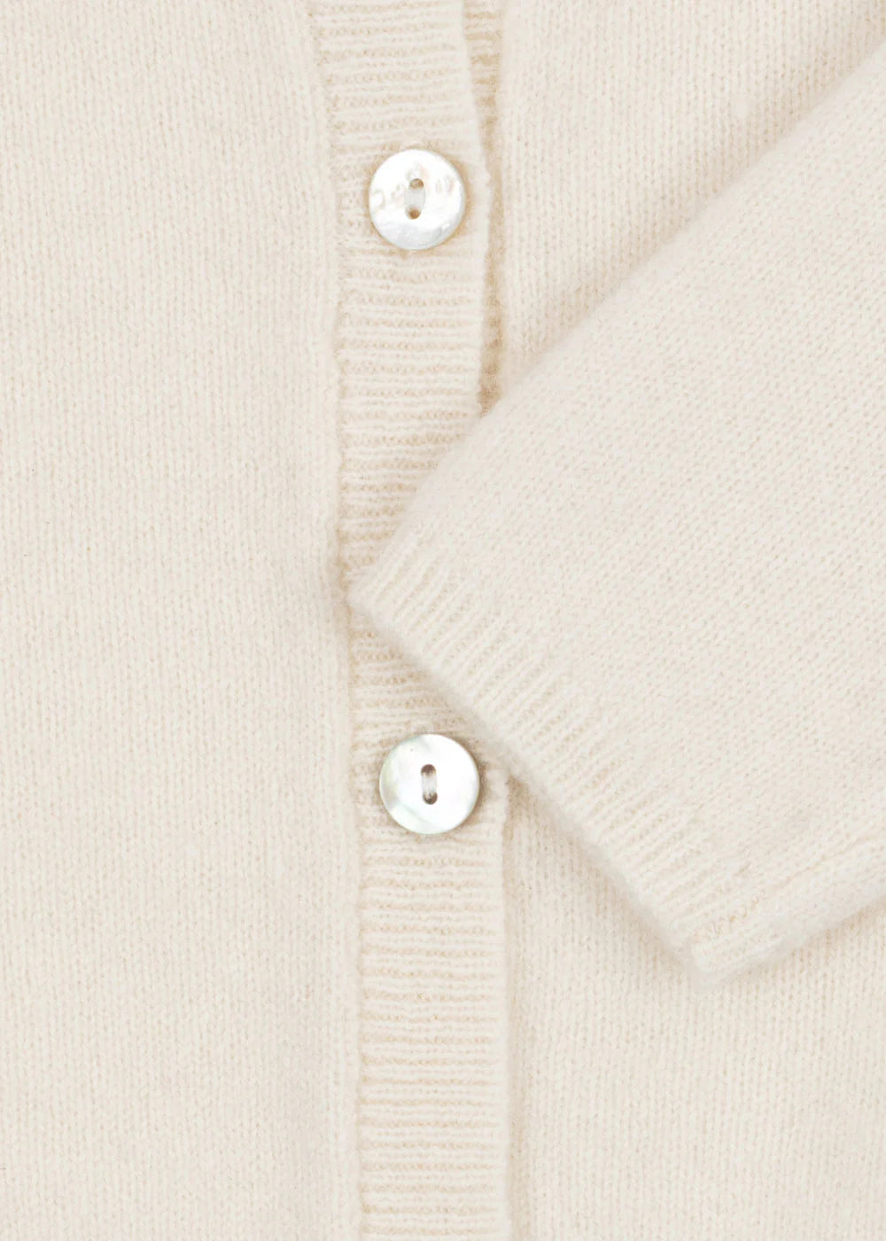 Savora Cardigan - Antique White - Wollen Baby Vestje - Wol - Konges Sløjd