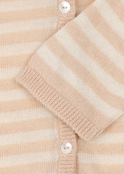 Venti Knit Cardigan - Cameo Rose - Fine Knit Cardigan - Organic Cotton - GOTS - Konges Sløjd