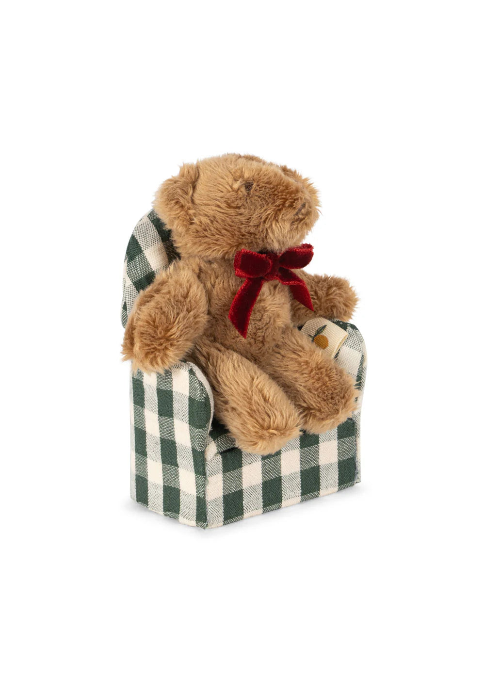 Kalle the Tiny Teddy - Mini Knuffelbeer In Doosje - Konges Sløjd - op stoeltje