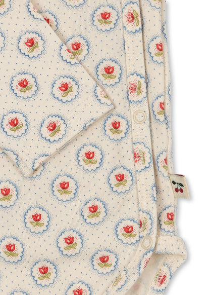 Wrap romper long sleeve - Mirage - Organic Cotton - GOTS - Konges Sløjd