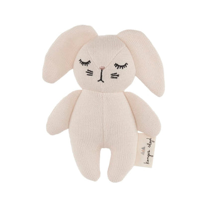 Mini Rabbit - Soft toy with bell - Organic cotton - Konges Sløjd