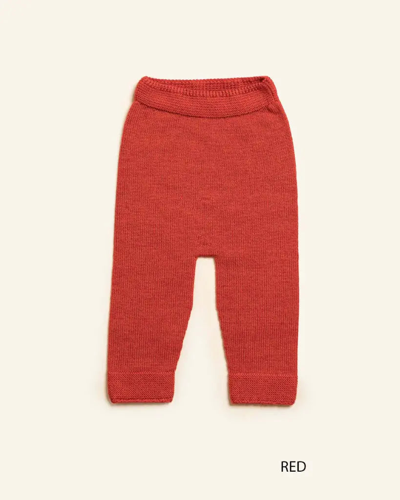 Gestrickte Hose Guido - Merinowolle - HVID