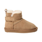 Felt-lined children's shoes ValeKB - Suede - Tan & Dark Brown - Sofie Schnoor