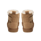 Felt-lined children's shoes ValeKB - Suede - Tan & Dark Brown - Sofie Schnoor