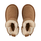 Felt-lined children's shoes ValeKB - Suede - Tan & Dark Brown - Sofie Schnoor