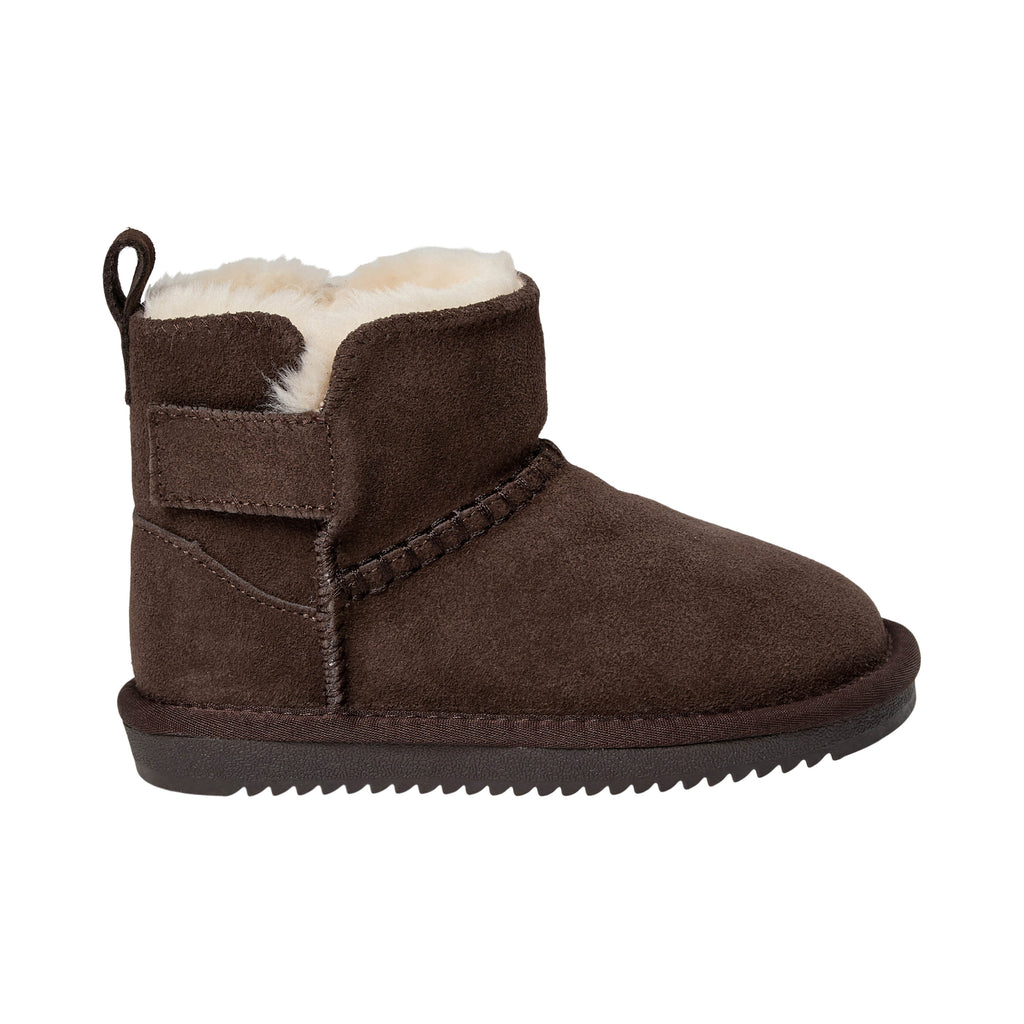 Felt-lined children's shoes ValeKB - Suede - Tan & Dark Brown - Sofie Schnoor
