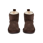 Felt-lined children's shoes ValeKB - Suede - Tan & Dark Brown - Sofie Schnoor