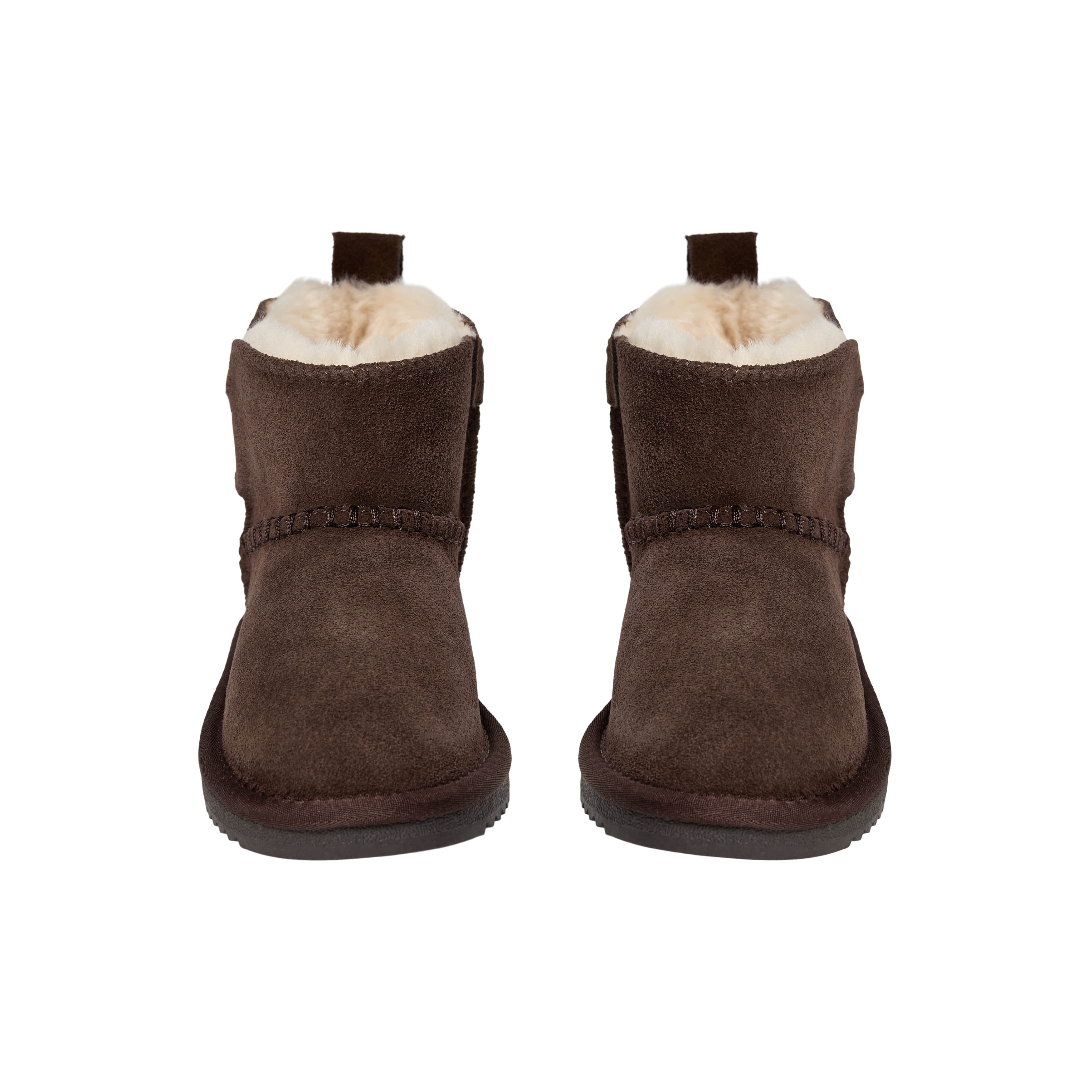 Felt-lined children's shoes ValeKB - Suede - Tan & Dark Brown - Sofie Schnoor