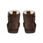 Felt-lined children's shoes ValeKB - Suede - Tan & Dark Brown - Sofie Schnoor