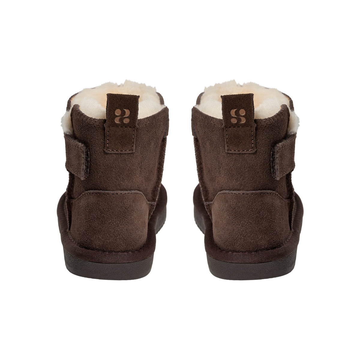 Felt-lined children's shoes ValeKB - Suede - Tan & Dark Brown - Sofie Schnoor