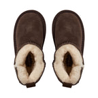 Felt-lined children's shoes ValeKB - Suede - Tan & Dark Brown - Sofie Schnoor