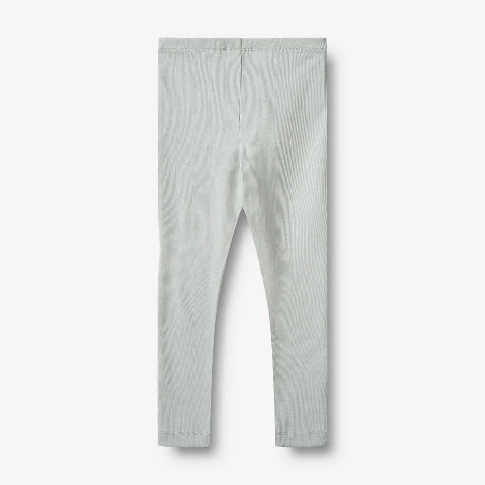 Wheat - Rib Leggings Maddy - Soft blue - Bio-Baumwolle