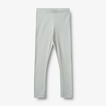 Wheat - Rib Leggings Maddy - Soft blue - Organic cotton