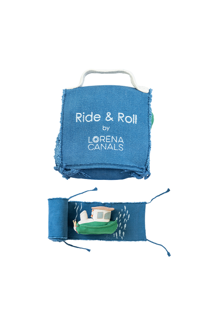 Ride & Roll Sea Clean Up Boat – Educatieve speelbaan met boot – 4 meter – Lorena Canals