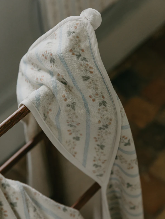 Badcape met capuchon Strawberry Garland - Katoen terry - Garbo&Friends