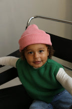 Gilet Harvey Kids - 100 % laine mérinos italienne extra fine - HVID