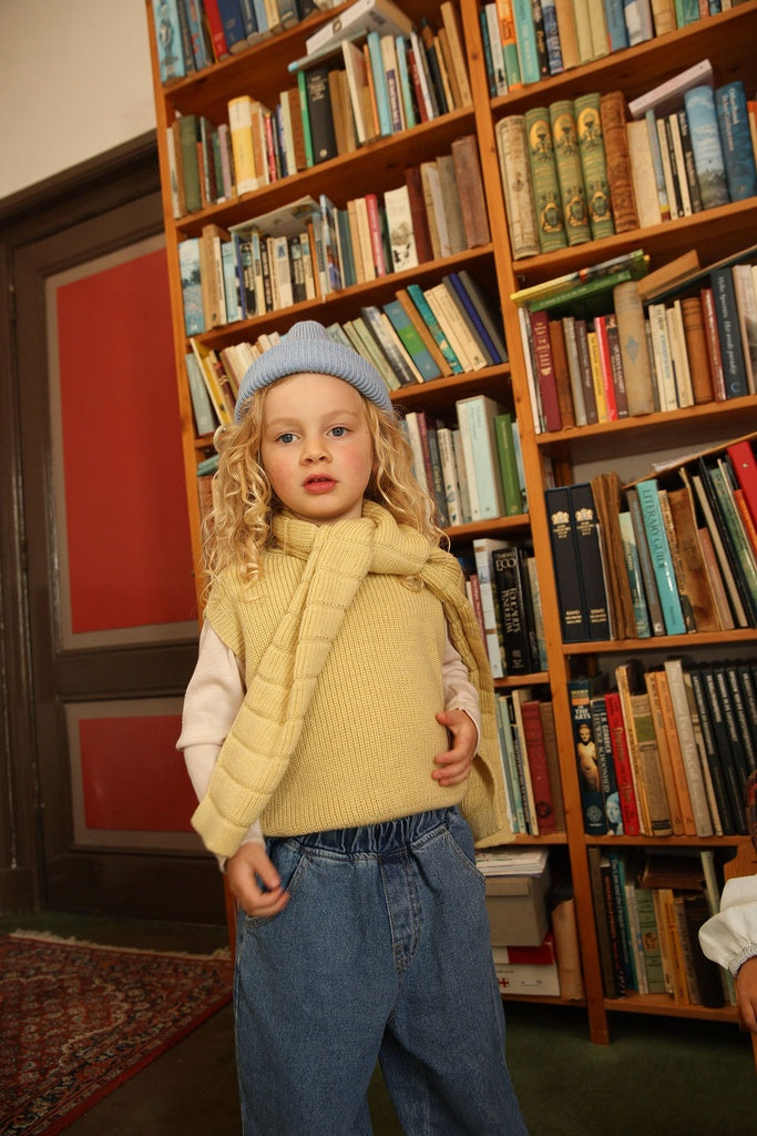 Cardigan Harvey Kids - 100% extra fine Italian merino wool - HVID