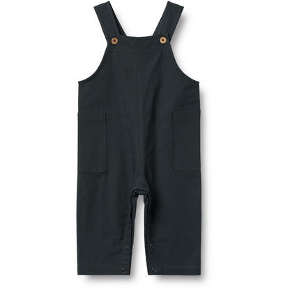 Wheat - Overall Ivan - Tuinbroekje - 100% biologisch katoen - voorkant navy