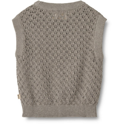 Wheat - Knit Vest Saga - Gebreide spencer - 100% biologisch katoen - achterkant