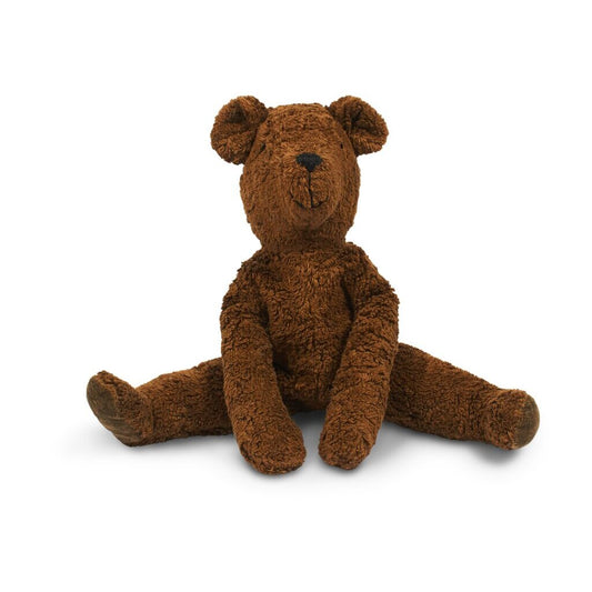 Floppy animal knuffel Large - Beer - Biologisch katoen/wol - Bruin - Senger Naturwelt