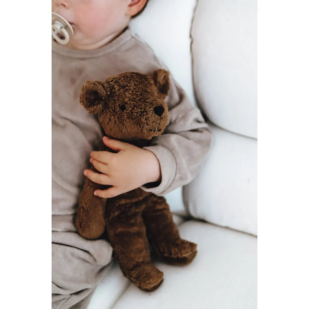 Floppy Kuscheltier Small - Bio-Baumwolle & Schafschurwolle - Brown - Senger Naturwelt