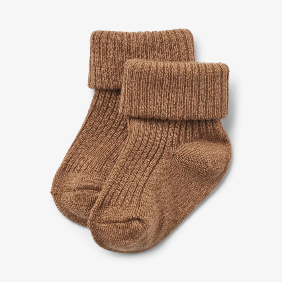 Wheat - Wool Rib Socks Ziggy - Wollen baby sokken - 80% wol - OEKO-TEX Standard 100