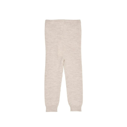 Gebreid Baby Broekje - Merino Classic Rib Leggings - Merinowol - Pale Cream - Copenhagen Colors