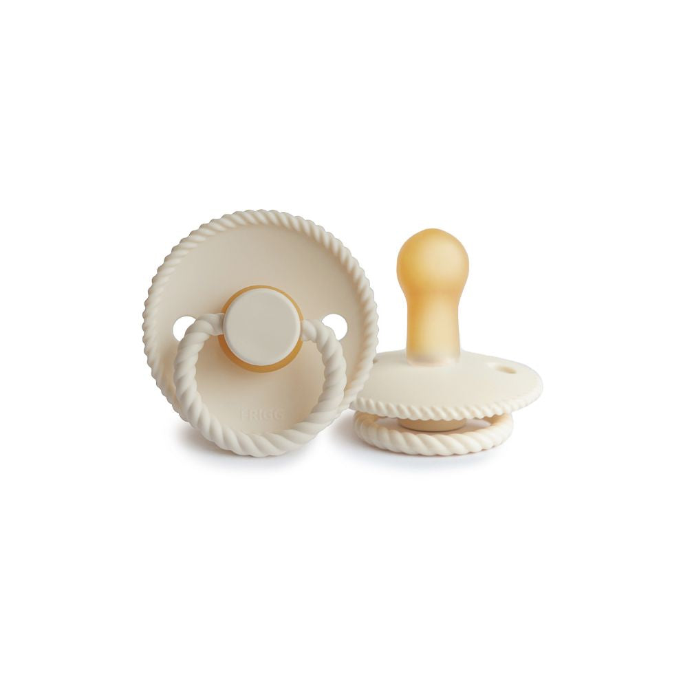 FRIGG latex pacifier - Rope - Cream - 100% natural rubber