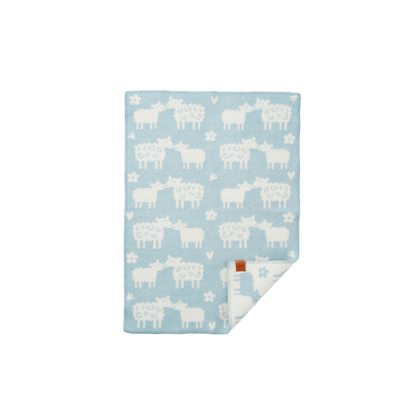 Cradle blanket Bää sheep - Organic wool - 65x90 cm - Klippan